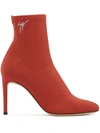 Giuseppe Zanotti Carlee Ankle Boots In Orange