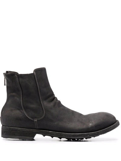 Officine Creative Arbus Zipped Leather Boots In Grau