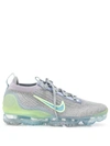 Nike Grey & Green Air Vapormax 2021 Flyknit Sneakers In Grey