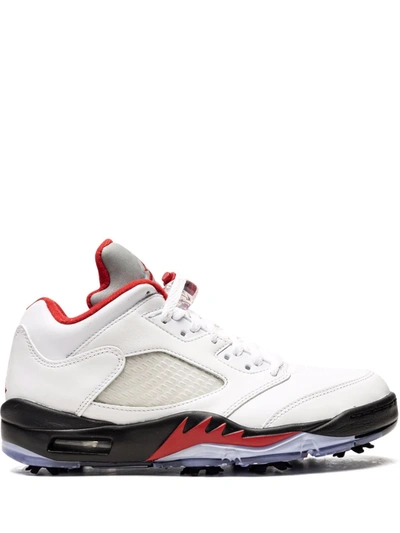 Jordan Air  5 Low Golf Sneakers In White