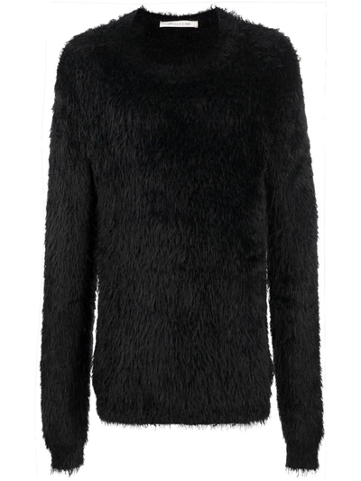 Alyx Textured Crewneck Relaxed-fit Knitted Jumper In Black