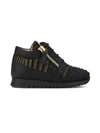 GIUSEPPE ZANOTTI RUNNER JR ZIPPED TRAINERS