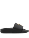 GIUSEPPE ZANOTTI BRETT JR. LEATHER SLIDES