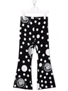 VERSACE POLKA-DOT MEDUSA-PRINT TROUSERS