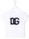 DOLCE & GABBANA LACE-LOGO T-SHIRT