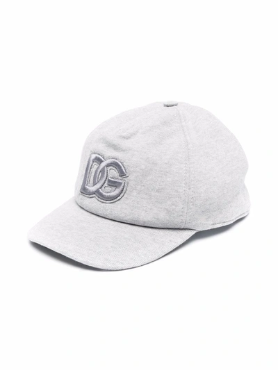 Dolce & Gabbana Kids' Embroidered-logo Baseball Cap In Grey
