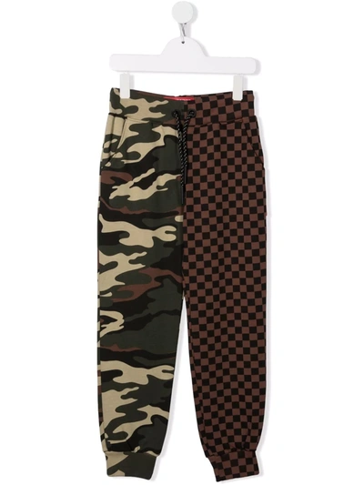 Sprayground Kid Kids' Jungle Track Trousers In Brown