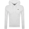 LACOSTE LACOSTE SPORT LOGO PULLOVER HOODIE WHITE