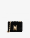 MOSCHINO QUILTED M BAG WITH SHOULDER STRAP