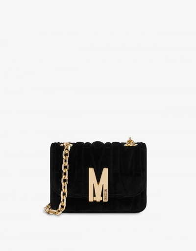 Moschino Quilted M Bag With Shoulder Strap In Red