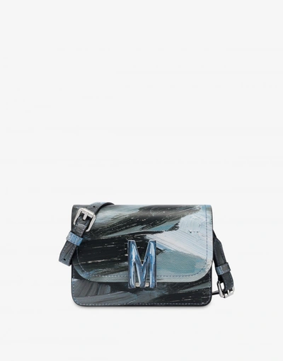 Moschino Medium Painting M Bag In Grey