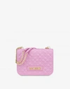 LOVE MOSCHINO SHINY QUILTED SHOULDER BAG
