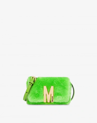 Moschino Soft Fabric M Shoulder Bag In Yellow