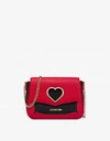 LOVE MOSCHINO CUT-OUT HEART SHOULDER BAG