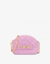 LOVE MOSCHINO SHINY QUILTED SHOULDER BAG