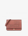 LOVE MOSCHINO EMBROIDERY LOGO SHOULDER BAG