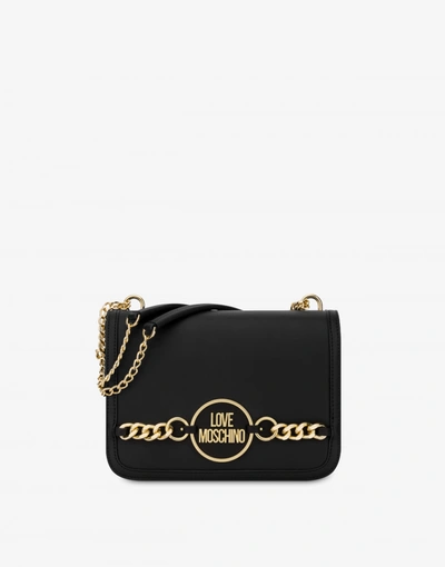 Love Moschino Ring Shoulder Bag In Black