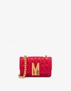 MOSCHINO MINI QUILTED M BAG WITH SHOULDER STRAP
