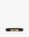 Moschino Belt With Python Print In Black