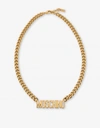MOSCHINO LETTERING LOGO NECKLACE