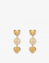 MOSCHINO CLIP EARRINGS WITH CHARM