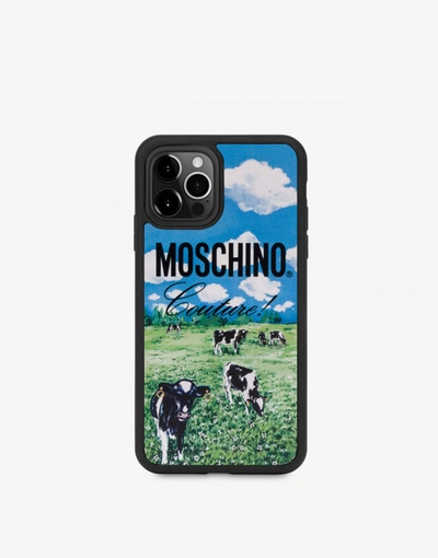 Moschino Countryside Iphone 12/12 Pro Cover In Green
