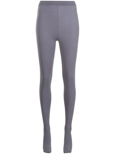 Dion Lee Thick Hosiery Tights In Purple