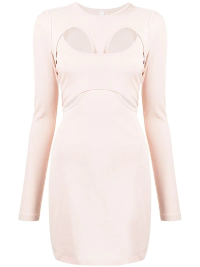 Dion Lee Breathable T-shirt Dress In Pink