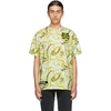 RAF SIMONS YELLOW & GREEN PRINTED T-SHIRT