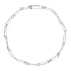 GIVENCHY SILVER G CLIP NECKLACE