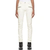 Balmain Bikerjeans Im Distressed-look In White