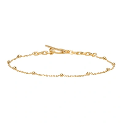 Bottega Veneta Gold Thin Chain Bracelet