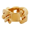 BOTTEGA VENETA GOLD CHAIN RING