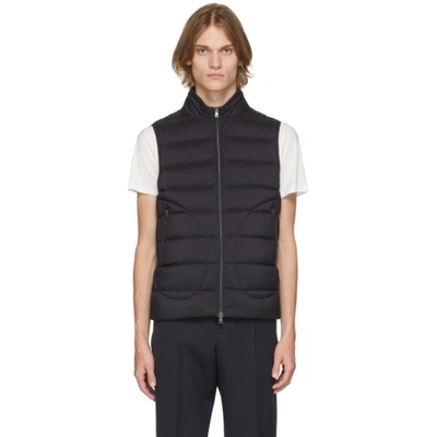 Herno Navy Down Il Gilet Vest In Blue