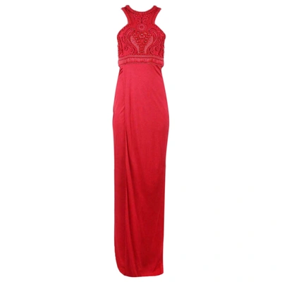 Pre-owned Balmain Maxi Dress In Red