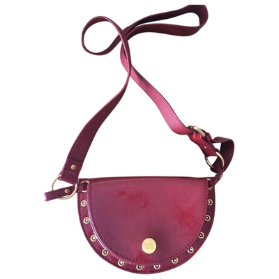 Pre-owned See By Chloé Patent Leather Bag In Purple