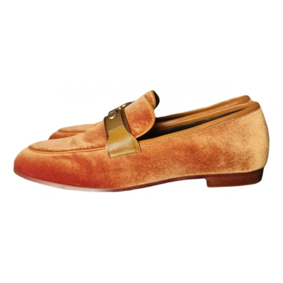 Pre-owned Maliparmi Velvet Flats In Other