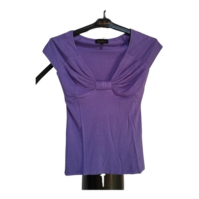 Pre-owned Luisa Spagnoli T-shirt In Purple