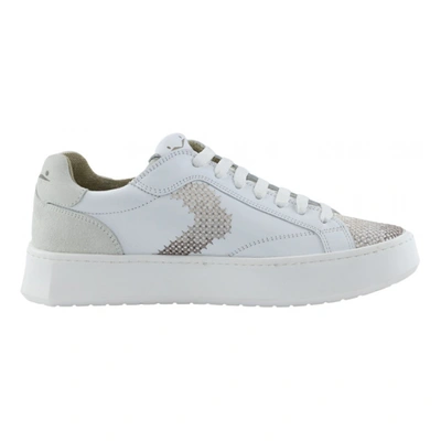Pre-owned Voile Blanche Leather Trainers In White