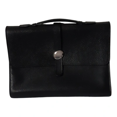 Pre-owned Jm Weston Leather Handbag In Black