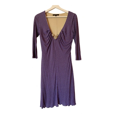 Pre-owned Elisabetta Franchi Dress In Purple