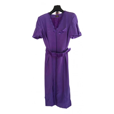 Pre-owned Fendi Mid-length Dress In Purple