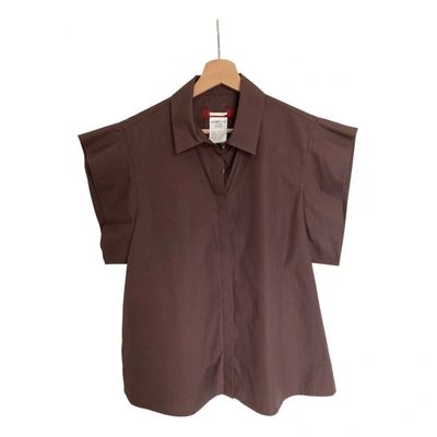 Pre-owned Max Mara Shirt In Brown