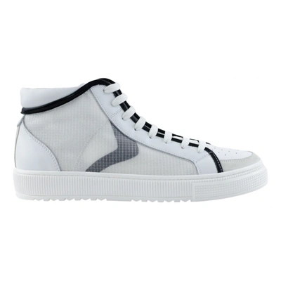 Pre-owned Voile Blanche Leather High Trainers In White