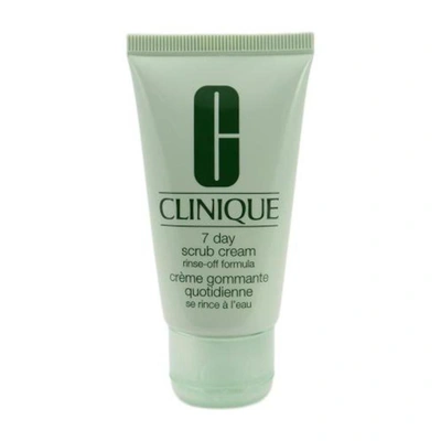 Clinique 7 Day Scrub Cream Rinse Off Formula Cream 1 oz Skin Care 020714936976 In Beige