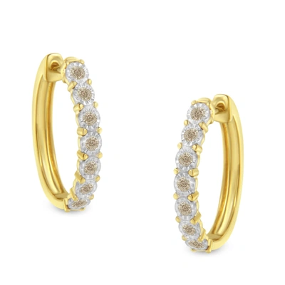 Haus Of Brilliance Hoop Ladies Jewelry & Cufflinks 71-5741tdm In Two-tone