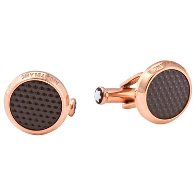 Montblanc Meisterstuck Round Cufflinks In Gold