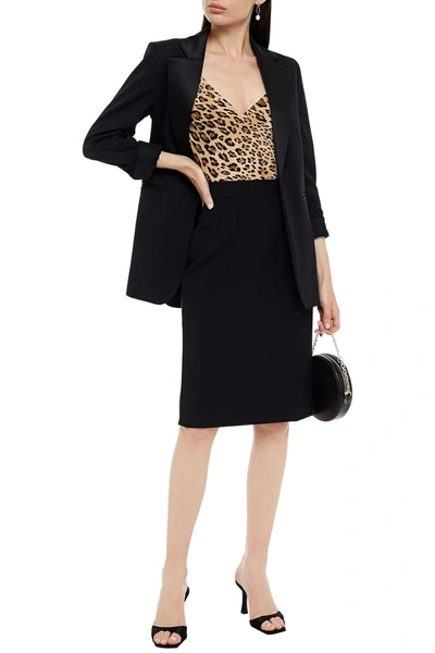 Dolce & Gabbana Stretch-wool Cady Pencil Skirt In Black