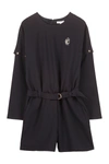 CHLOÉ CHLOÉ KIDS LONG SLEEVE BELTED PLAYSUIT