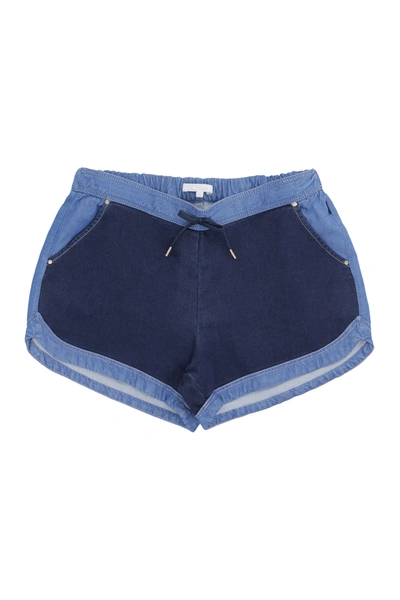 Chloé Kids' Denim Shorts In Blue